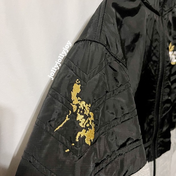 My Philippines Unisex Mixed Fabric Black/Grey Zip-Up Jacket Large - Picture 6 of 12